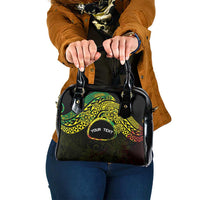 Personalised Nukuoro Atoll Shoulder Handbag Polynesian Tattoo Curves Reggae Version LT14 One Size Reggae - Polynesian Pride