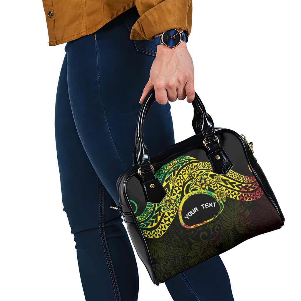Personalised Nukuoro Atoll Shoulder Handbag Polynesian Tattoo Curves Reggae Version LT14 - Polynesian Pride