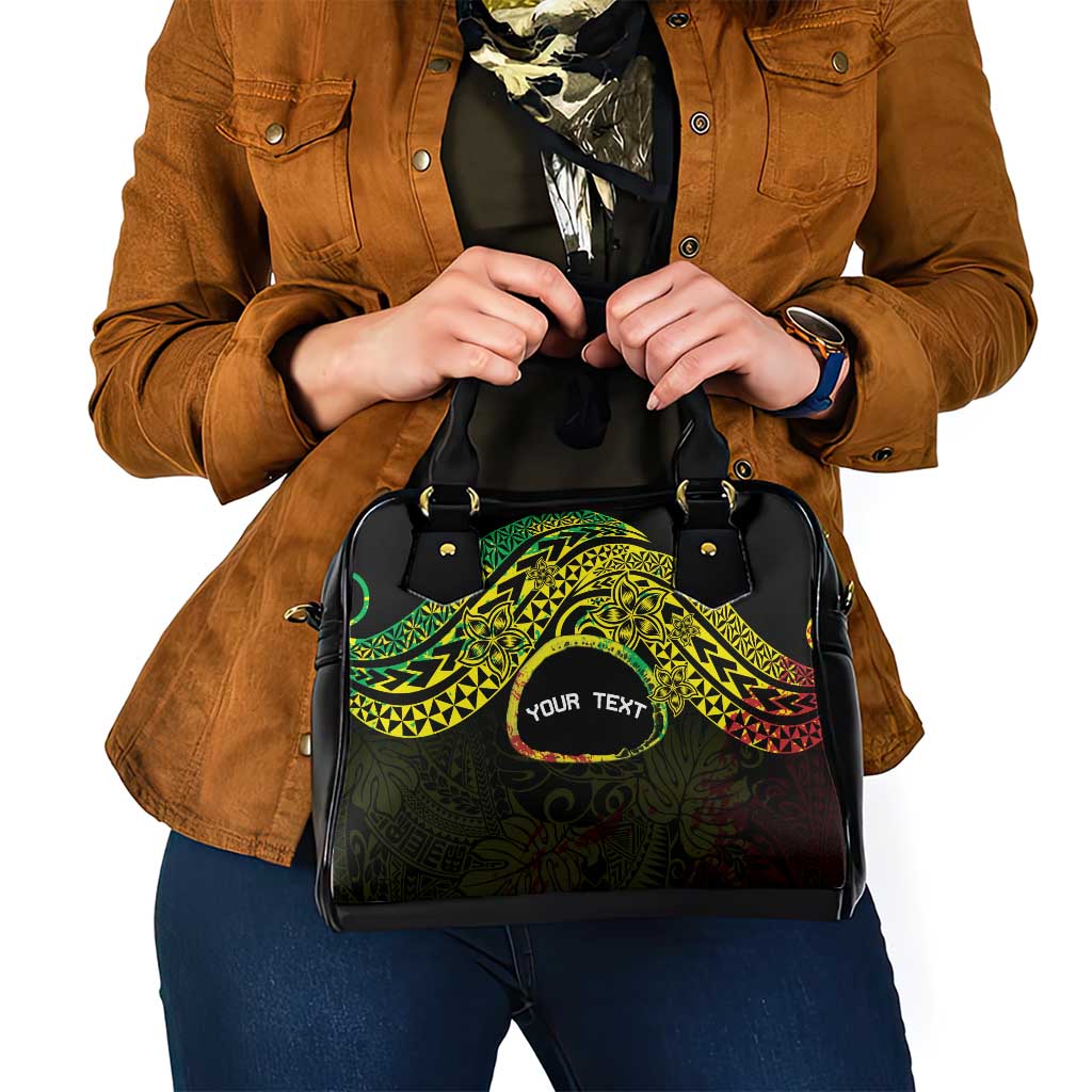 Personalised Nukuoro Atoll Shoulder Handbag Polynesian Tattoo Curves Reggae Version LT14 - Polynesian Pride