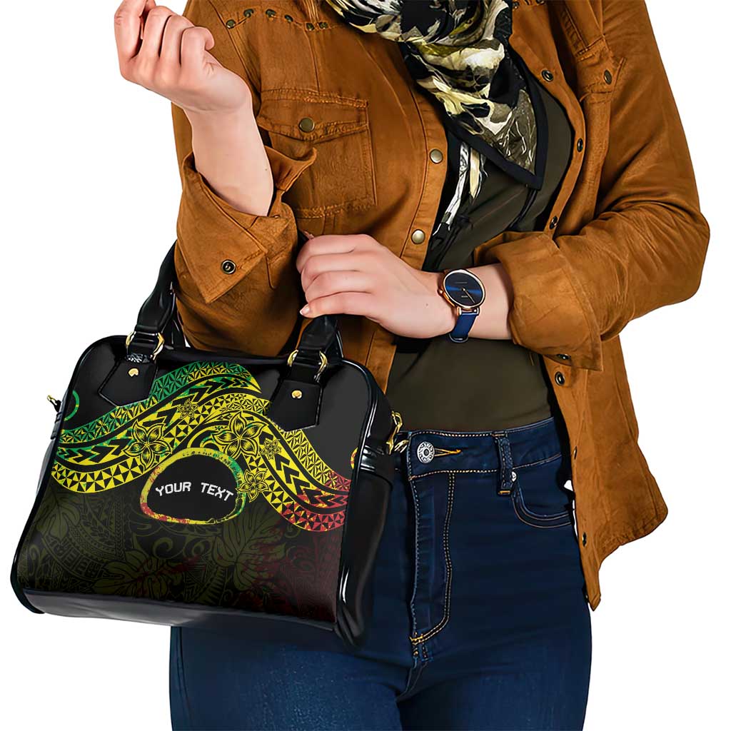 Personalised Nukuoro Atoll Shoulder Handbag Polynesian Tattoo Curves Reggae Version LT14 - Polynesian Pride