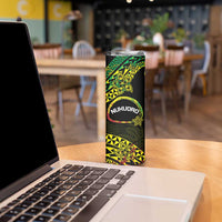 Personalised Nukuoro Atoll Skinny Tumbler Polynesian Tattoo Curves Reggae Version LT14 - Polynesian Pride