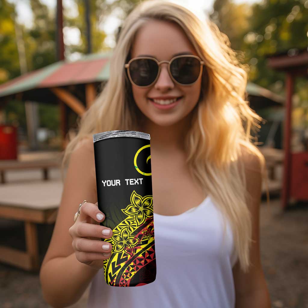 Personalised Nukuoro Atoll Skinny Tumbler Polynesian Tattoo Curves Reggae Version LT14 - Polynesian Pride