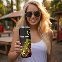 Personalised Nukuoro Atoll Skinny Tumbler Polynesian Tattoo Curves Reggae Version LT14 - Polynesian Pride