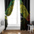 Personalised Nukuoro Atoll Window Curtain Polynesian Tattoo Curves Reggae Version