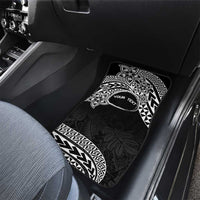 Personalised Pohnpei Nukuoro Micronesia Car Mats Polynesian Tattoo Curves Black Version LT14 - Polynesian Pride