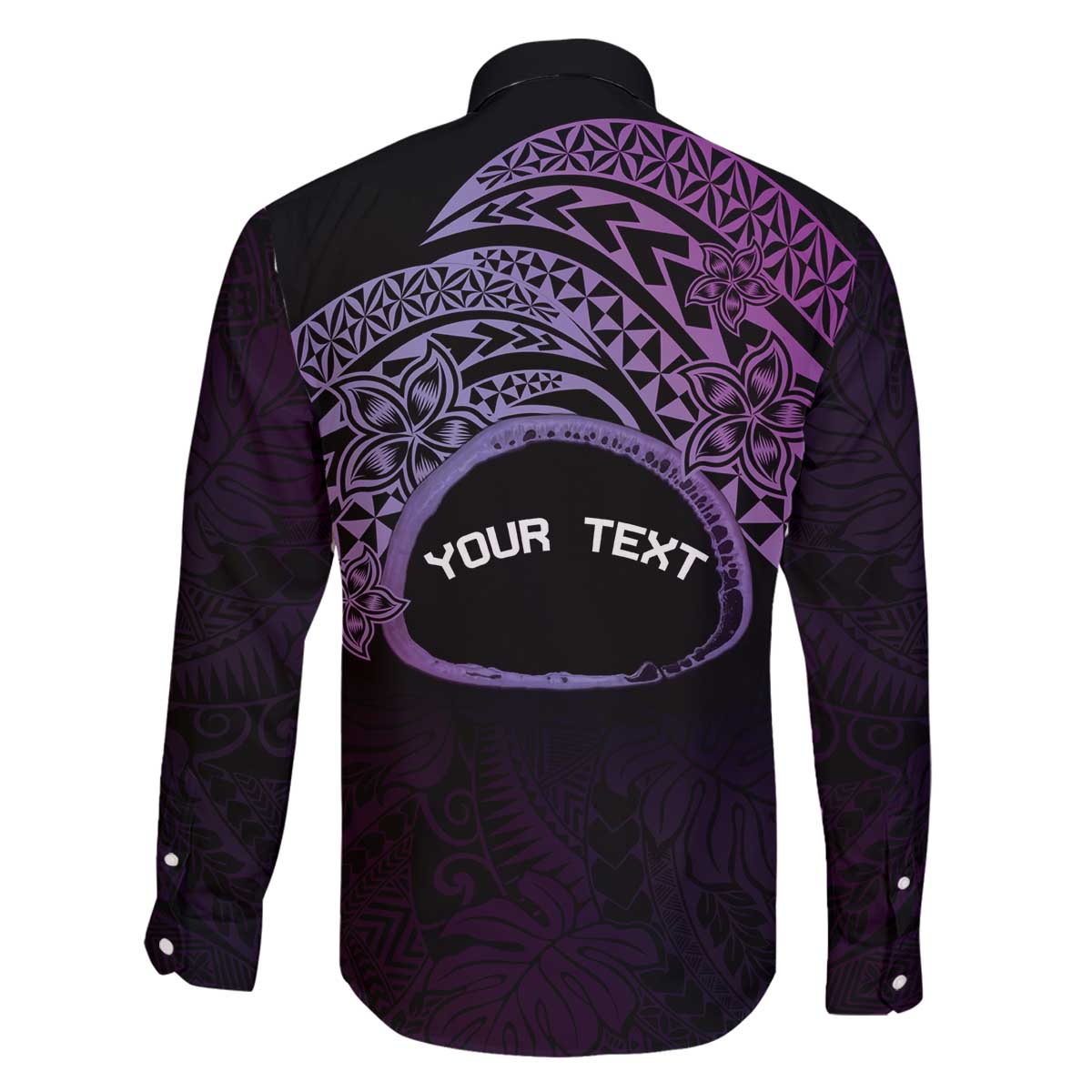 Personalised Pohnpei Nukuoro Micronesia Family Matching Off Shoulder Short Dress and Hawaiian Shirt Polynesian Tattoo Curves Purple Version LT14 - Polynesian Pride