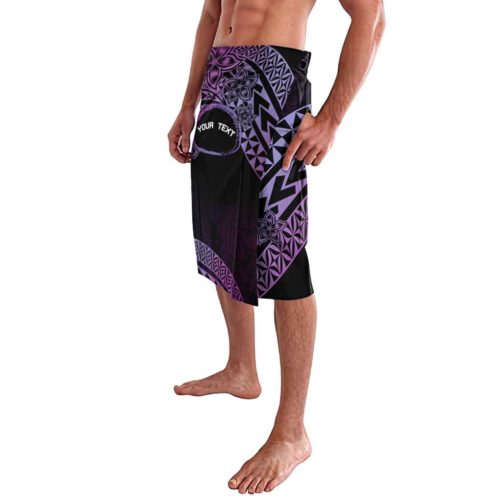 Personalised Pohnpei Nukuoro Micronesia Lavalava Polynesian Tattoo Curves Purple Version LT14 - Polynesian Pride