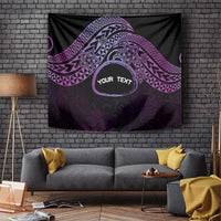 Personalised Pohnpei Nukuoro Micronesia Tapestry Polynesian Tattoo Curves Purple Version LT14 - Polynesian Pride