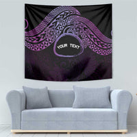Personalised Pohnpei Nukuoro Micronesia Tapestry Polynesian Tattoo Curves Purple Version LT14 - Polynesian Pride