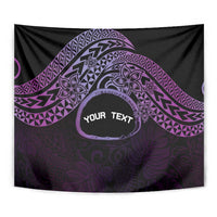 Personalised Pohnpei Nukuoro Micronesia Tapestry Polynesian Tattoo Curves Purple Version LT14 - Polynesian Pride