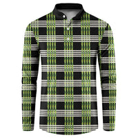 Aloha Hawaii Pakalana Pikake Lei Button Sweatshirt Palaka Inspired Hawaiian-plaid Black LT14 Black - Polynesian Pride