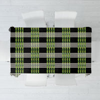 Aloha Hawaii Pakalana Pikake Lei Tablecloth Palaka Inspired Hawaiian-plaid Black LT14 Black - Polynesian Pride