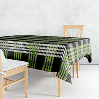 Aloha Hawaii Pakalana Pikake Lei Tablecloth Palaka Inspired Hawaiian-plaid Black LT14 - Polynesian Pride