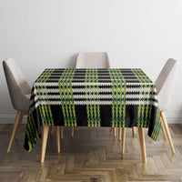 Aloha Hawaii Pakalana Pikake Lei Tablecloth Palaka Inspired Hawaiian-plaid Black LT14 - Polynesian Pride
