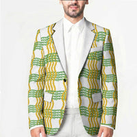 Aloha Hawaii Ilima Maile Lei Blazer Palaka Inspired Hawaiian-plaid White LT14 - Polynesian Pride