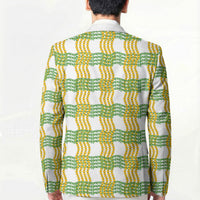 Aloha Hawaii Ilima Maile Lei Blazer Palaka Inspired Hawaiian-plaid White LT14 - Polynesian Pride