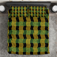 Aloha Hawaii Ilima Maile Lei Bedding Set Palaka Inspired Hawaiian-plaid Black LT14 Black - Polynesian Pride