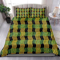 Aloha Hawaii Ilima Maile Lei Bedding Set Palaka Inspired Hawaiian-plaid Black LT14 - Polynesian Pride