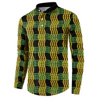 Aloha Hawaii Ilima Maile Lei Button Sweatshirt Palaka Inspired Hawaiian-plaid Black LT14 - Polynesian Pride