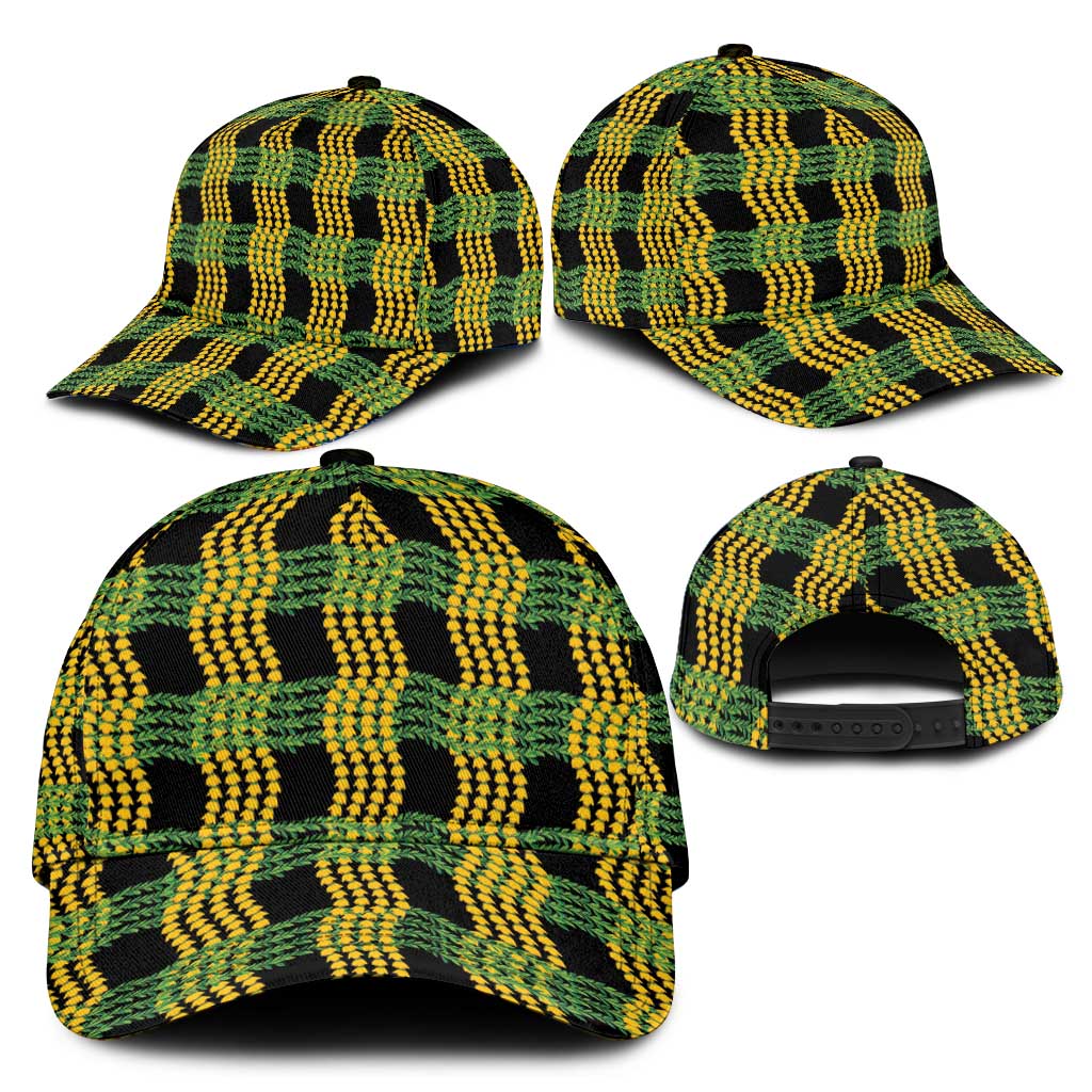 Aloha Hawaii Ilima Maile Lei Classic Cap Palaka Inspired Hawaiian-plaid Black LT14 - Polynesian Pride