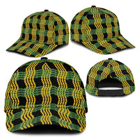 Aloha Hawaii Ilima Maile Lei Classic Cap Palaka Inspired Hawaiian-plaid Black LT14 - Polynesian Pride