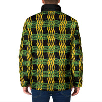 Aloha Hawaii Ilima Maile Lei Padded Jacket Palaka Inspired Hawaiian-plaid Black LT14 - Polynesian Pride