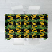 Aloha Hawaii Ilima Maile Lei Tablecloth Palaka Inspired Hawaiian-plaid Black LT14 Black - Polynesian Pride