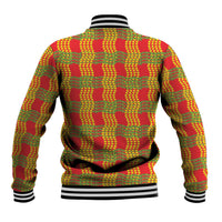 Aloha Hawaii Ilima Maile Lei Baseball Jacket Palaka Inspired Hawaiian-plaid Red LT14 - Polynesian Pride