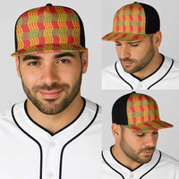 Aloha Hawaii Ilima Maile Lei Baseball Net Cap Palaka Inspired Hawaiian-plaid Red LT14 - Polynesian Pride
