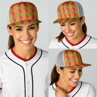 Aloha Hawaii Ilima Maile Lei Baseball Net Cap Palaka Inspired Hawaiian-plaid Red LT14 - Polynesian Pride