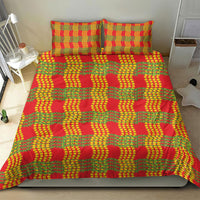 Aloha Hawaii Ilima Maile Lei Bedding Set Palaka Inspired Hawaiian-plaid Red LT14 - Polynesian Pride