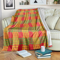 Aloha Hawaii Ilima Maile Lei Blanket Palaka Inspired Hawaiian-plaid Red LT14 Red - Polynesian Pride