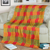 Aloha Hawaii Ilima Maile Lei Blanket Palaka Inspired Hawaiian-plaid Red LT14 - Polynesian Pride