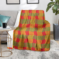 Aloha Hawaii Ilima Maile Lei Blanket Palaka Inspired Hawaiian-plaid Red LT14 - Polynesian Pride