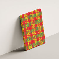 Aloha Hawaii Ilima Maile Lei Canvas Wall Art Palaka Inspired Hawaiian-plaid Red LT14 - Polynesian Pride