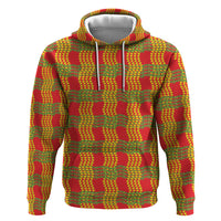 Aloha Hawaii Ilima Maile Lei Hoodie Palaka Inspired Hawaiian-plaid Red LT14 Pullover Hoodie Red - Polynesian Pride