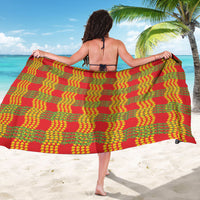 Aloha Hawaii Ilima Maile Lei Sarong Palaka Inspired Hawaiian-plaid Red LT14 - Polynesian Pride