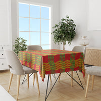 Aloha Hawaii Ilima Maile Lei Tablecloth Palaka Inspired Hawaiian-plaid Red LT14 - Polynesian Pride