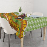 Hawaii Leis Palaka Motifs Tablecloth Pikake Pakalana Maile Ilima Kakau Style LT14 - Polynesian Pride