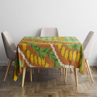 Hawaii Leis Palaka Motifs Tablecloth Pikake Pakalana Maile Ilima Kakau Style LT14 - Polynesian Pride