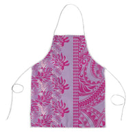 Purple Hibiscus Monstera Seamless Kakau Hawaii Apron LT14 Purple - Polynesian Pride
