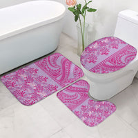 Purple Hibiscus Monstera Seamless Kakau Hawaii Bathroom Set LT14 - Polynesian Pride