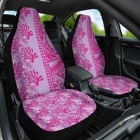 Purple Hibiscus Monstera Seamless Kakau Hawaii Car Seat Cover LT14 One Size Purple - Polynesian Pride