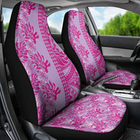 Purple Hibiscus Monstera Seamless Kakau Hawaii Car Seat Cover LT14 - Polynesian Pride