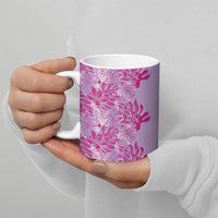 Purple Hibiscus Monstera Seamless Kakau Hawaii Ceramic Mug LT14 - Polynesian Pride