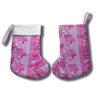 Purple Hibiscus Monstera Seamless Kakau Hawaii Christmas Stocking LT14 - Polynesian Pride