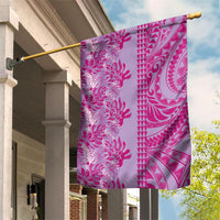 Purple Hibiscus Monstera Seamless Kakau Hawaii Garden Flag LT14 House Flag Purple - Polynesian Pride