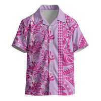 Purple Hibiscus Monstera Seamless Kakau Hawaii Kid Hawaiian Shirt LT14 - Polynesian Pride