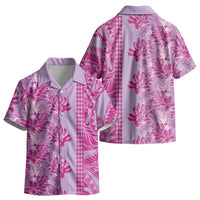 Purple Hibiscus Monstera Seamless Kakau Hawaii Kid Hawaiian Shirt LT14 - Polynesian Pride