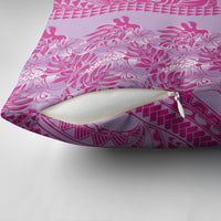 Purple Hibiscus Monstera Seamless Kakau Hawaii Pillow Cover LT14 - Polynesian Pride
